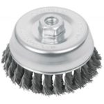 Carda copa,alambre trenzado grueso 5 pulgadasmilimétrica  para esmeril CT-612MX 11543 Truper