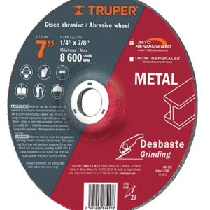 Disco desbaste de metal 7  ABT-222 11545 Truper