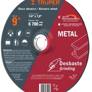 Disco desbaste de metal 9 pulgadas ABT-223 11547 Truper