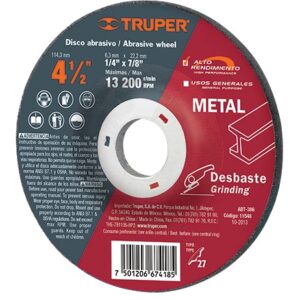 Disco desbaste de metal 4-1/2 ABT-386 11548 Truper