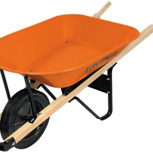 Carretilla 4.5 ft litros  mangos de madera 1-3/4 llanta sólida CAT-45WSO 11750 Truper