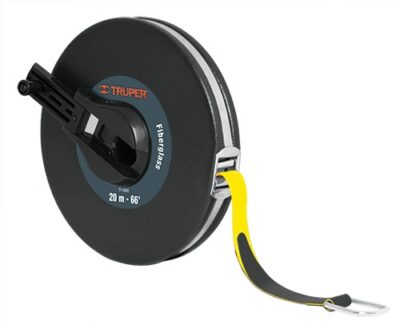 Cinta larga fibra de vidrio 20m metálica TF20ME 12641 Truper