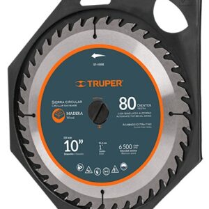 Sierra circular para madera 10 pulgadas 80 dientes centro 5/8  ST-1080 12683 Truper