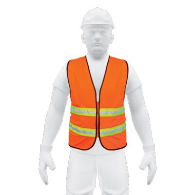 Chaleco de seguridad con cierre color naranja CHS-600N 13473 Truper