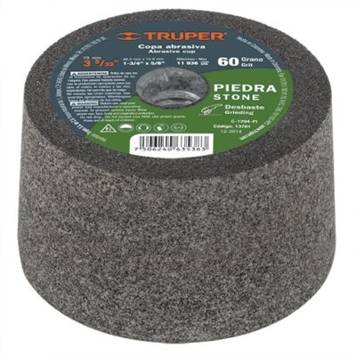 Copa desbaste 3-5/32 grano 60 para piedra C-1294-PI 13781 Truper