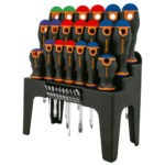 Set de desarmadores 30 piezas en organizador plástico SET-30X 14195 Truper