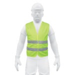 Chaleco de seguridad de alta visibilidad color verde CHS-500V 14425 Truper