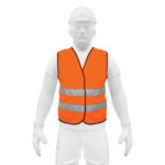 Chaleco de seguridad de alta visibilidad color naranja CHS-500N 14426 Truper