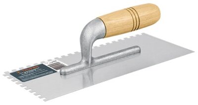 Llana 11 pulgadas mango madera 6 remaches canto dentado cuadrado LLM-6C 15410 Truper