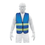 Chaleco de seguridad con cierre color azul CHS-600A 15416 Truper