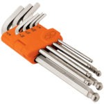 Juego de 7 llaves Allen extralargas ALLX-7P 15551 Truper