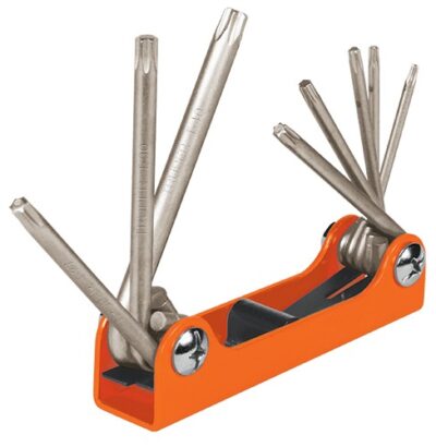 Juego de llaves Torx juego 8 piezas tipo navaja cuerpo lámina TORX-8 15569 Truper