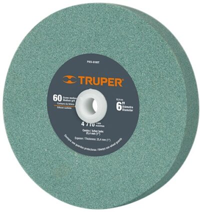 Piedra para esmeril 6 X 1' carburo de silicio grano 60 PIES-6160T 16407 Truper