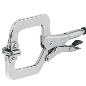 Pinza de presión tipo 'C' de 9 pulgadas con mordaza  autoajustable PPC-9R 17414 Truper