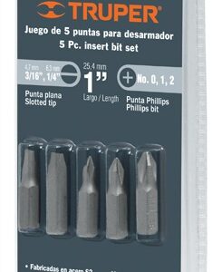 Juego de 5 puntas combinadas largo 1' en blister P5-15 17780 Truper