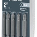 Juego de 5 puntas para desarmador punta # 0 2' P5-20 17781 Truper