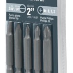 Juego de 5 puntas para desarmador 2' P5-25 17786 Truper