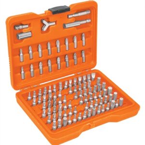 Juego 100 piezas puntas de desarmador 1 pulgada con estuche PUN-100 17794 Truper