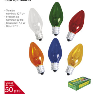 FOCO FIJO COLORES 7.5 W 50 PZS LION TOOLS