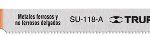 Segueta caladora para corte recto metalzanco u, 24dpp  SU-118-A 18138 Truper