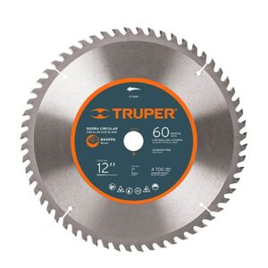 Sierra circular para madera 12 pulgadas 60 dientes centro 1 pulgada ST-1260E 18312 Truper