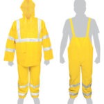 Conjunto impermeable reflejante amarillo talla chica PVC TRA-REF-S 18415 Truper