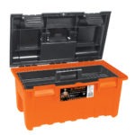 Caja para herramientas amplia de 19 pulgadas color naranja CHA-19N 19781 Truper