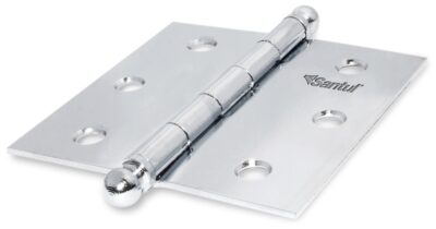 Bisagra 3 x3 acero cromo mate cabeza redonda perno suelto SANTUL 6941