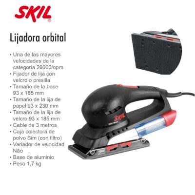 LIJADORA ORBITAL SKIL F012 7351 AA  200 W