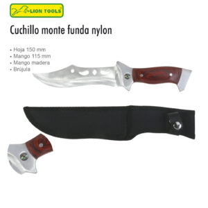CUCHILLO 6 FUNDA BRUJULA LION TOOLS