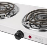 Parrilla  2 quemadores electrica cuadrada  Basic PAEL-2CP 23032 Volteck