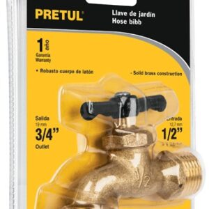 Llave de nariz para jardín 1/2  LL-JAR-PB 23145 Pretul