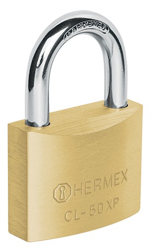 Candado llave tetra 50 mm de latón CL-50XP 23511 Hermex 1 Candado llave tetra 50 mm de latón CL-50XP 23511 Hermex