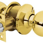 cerradura de Pomo trubal, latón brillante para entrada   BAL-LB-EP 23560 Hermex