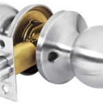 cerradura de Pomo trubal tubular cromo mate para entrada BALT-CM-EP 23657 Hermex
