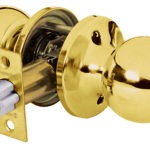 Pomo trubal tubular,latón brillante, recámara, Hermex Basic BALT-LB-RP 23658 Hermex