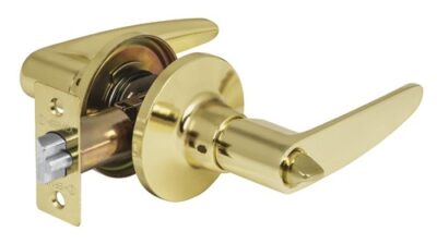 Cerradura manija para recámara metalica brillante CEMA-1RP 23692 Hermex