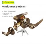 CERRADURA MANIJA RECAMARA LATON ANTIGUO LION TOOLS