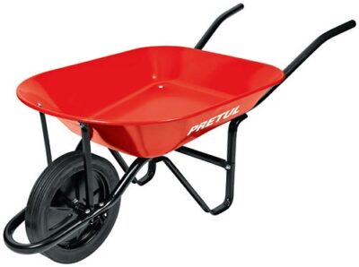Carretilla 4 ft, llanta sólida, Pretul, roja CAP-4SOR 25057 Pretul