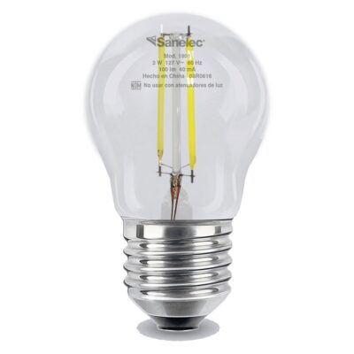 Foco de led 360 2W 3000K G45 Luz cálida SANELEC 1801