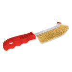 Cepillo curvo 10 pulgadas alambre de acero latonado con mango SANTUL 7918