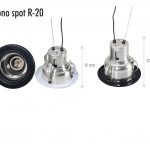 CONO SPOT   10 CM NEGRO R-20 CHICO