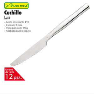 CUCHILLO DE MESA 12 PZS LUXE LION TOOLS