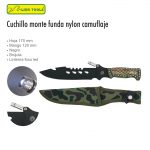 CUCHILLO 7 NEGRO BRUJULA LUZ FUNDA LION TOOLS
