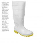 BOTA SANITARIA #25 SIN PUNTERA BLANCA AMARILLA DITTAFLEX 2040