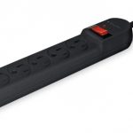 Multicontacto 6 entradas con supresor de picos 110 joules SANELEC 1202