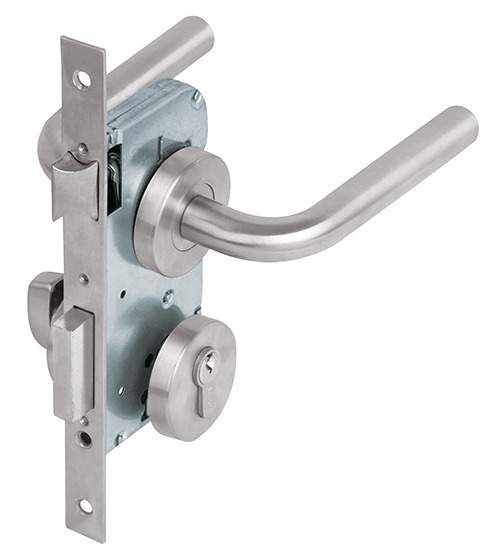 Cerradura de embutir para recámara de acero inoxidable CEMA-41R 43016 Hermex 1 Cerradura de embutir para recámara de acero inoxidable CEMA-41R 43016 Hermex