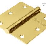 Bisagra cuadrada 2', latón, plana BC-205P 43215 Hermex