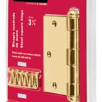 Bisagra cuadrada 3', latón, redonda ,blister con 2 pzas BC-301RB 43240 Hermex