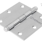 Bisagra cuadrada 2 redonda color mate BC-203R 43254 Hermex